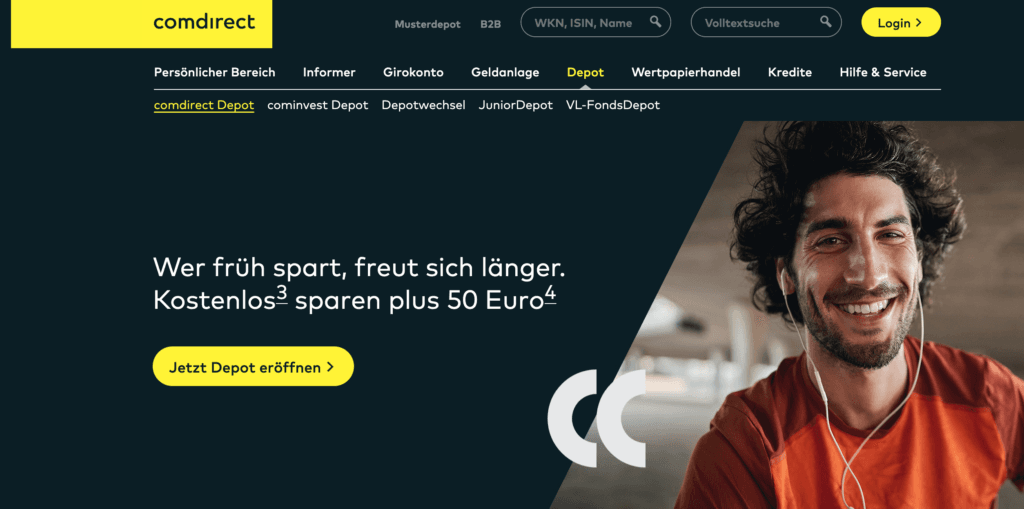 Comdirect Website